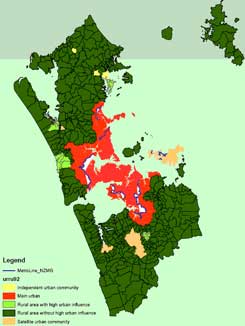 The Auckland MUL is the red boundary