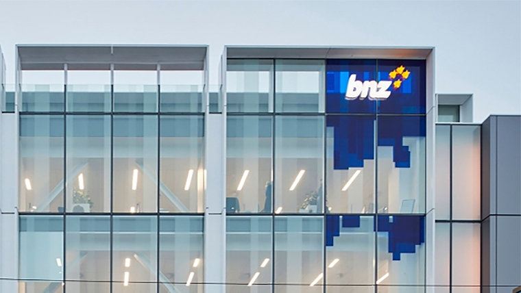 BNZ sign, Christchurch