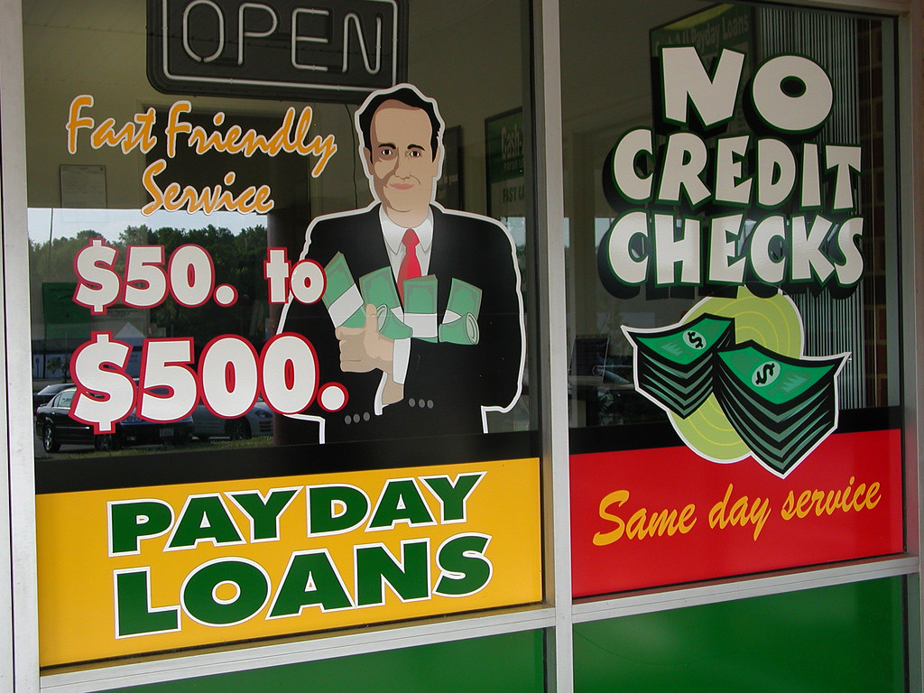 Payday loan shop front