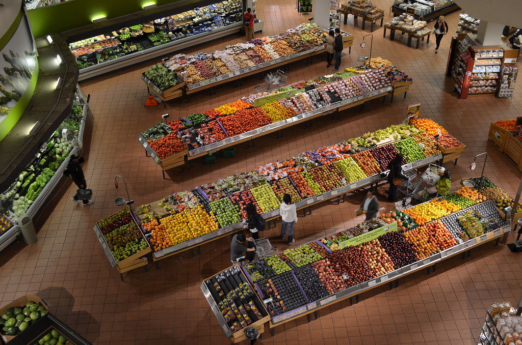 Supermarket produce section