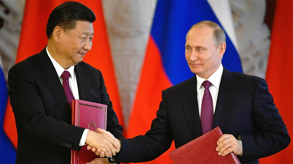Presidents Xi and Putin