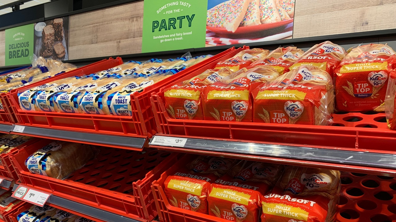 Supermarket bread aisle