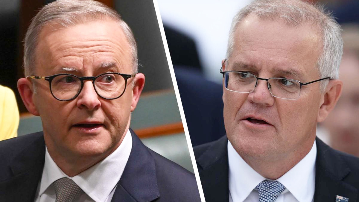 ALP and L/NP leaders Anthony Albanese and Scott Morrison