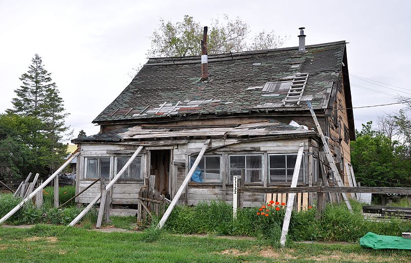 House falling down