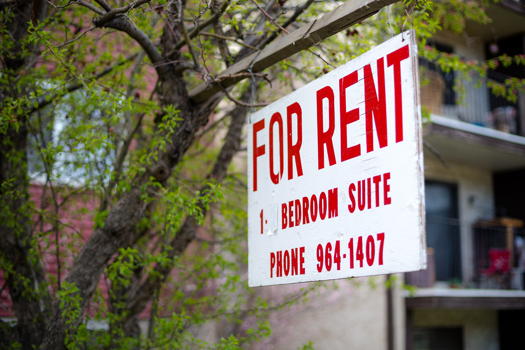 For rent sign