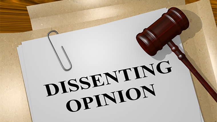 Dissenting opinion