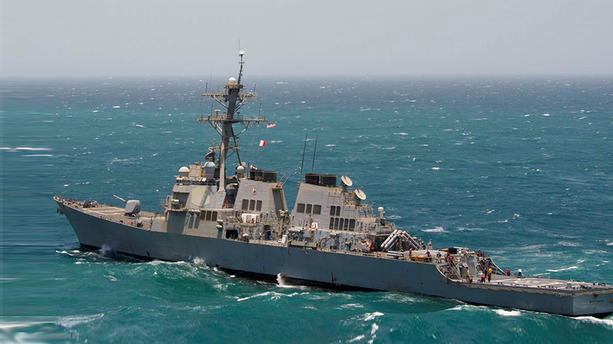 US Navy destroyer