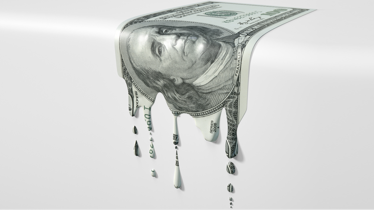 USD dripping or melting