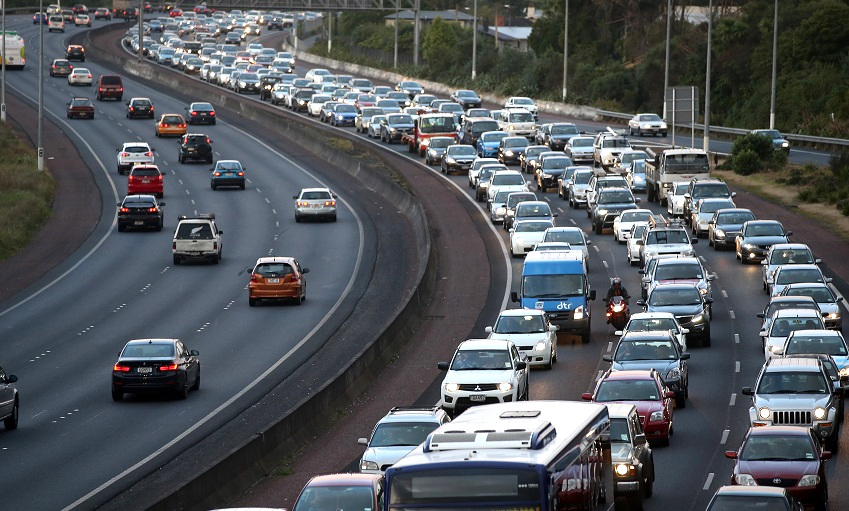 traffic jam in Auckland