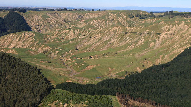 Land damage on East Coast