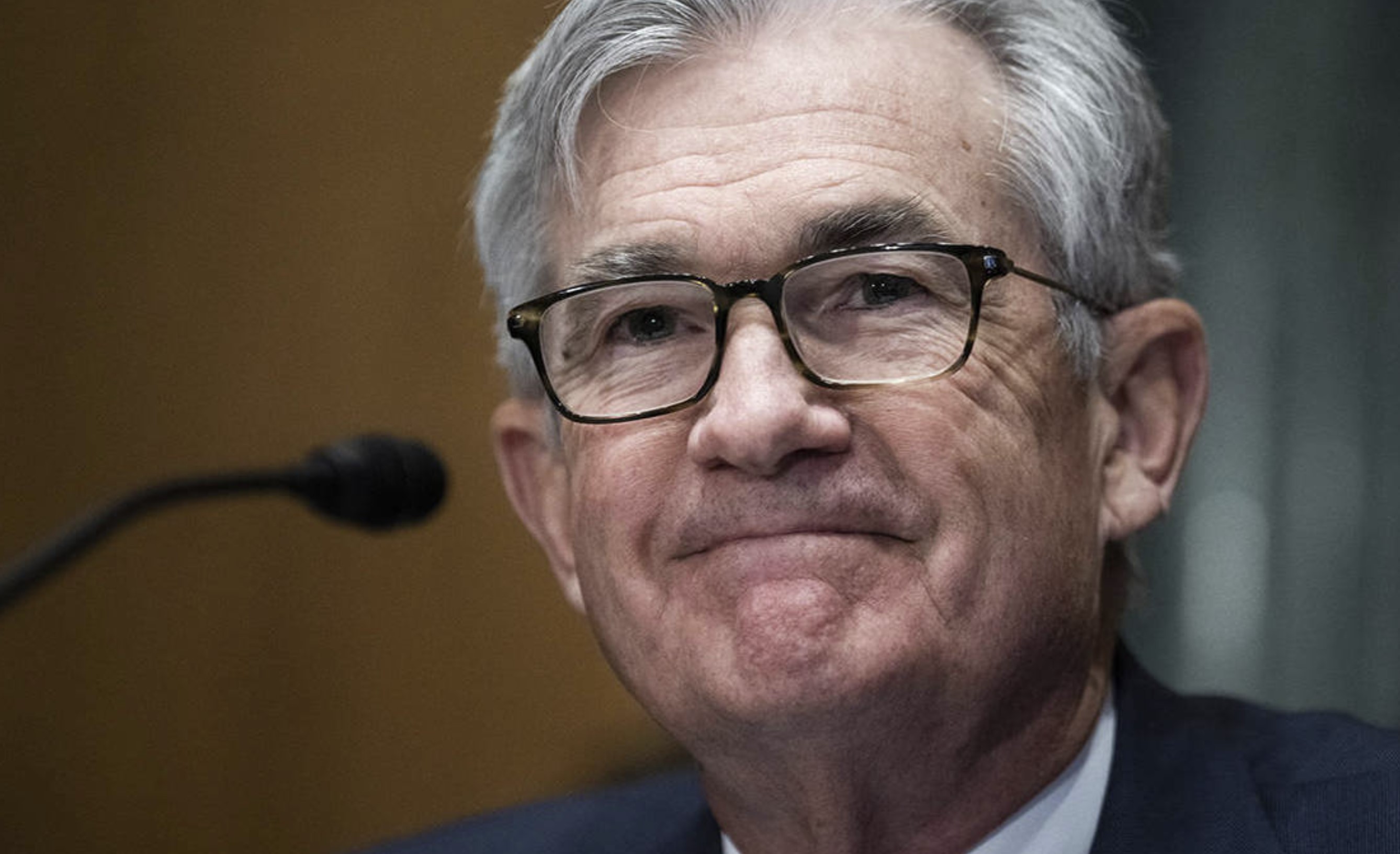 Jerome Powell, smiling