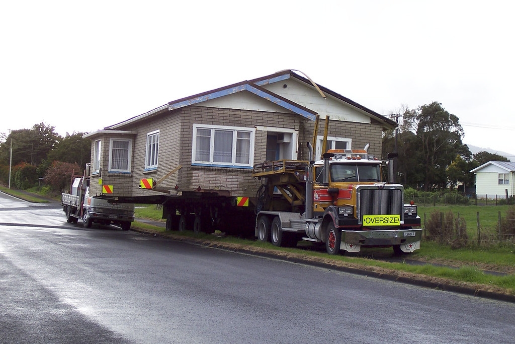 House being transported