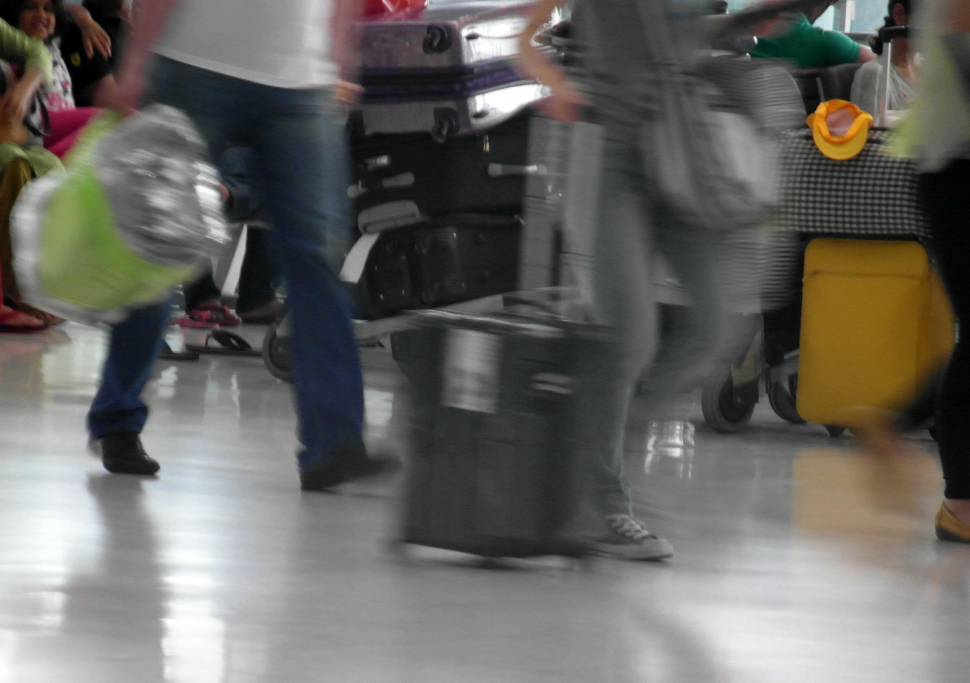 Airport crowd