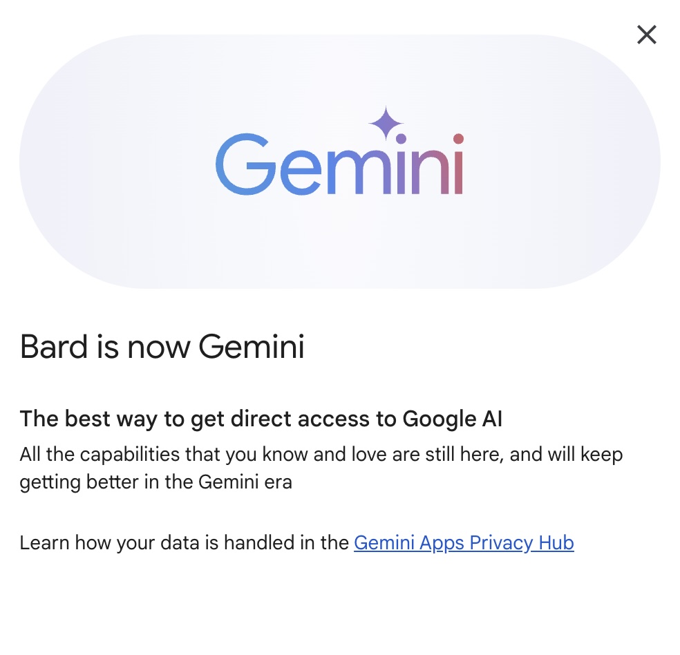 bard is now gemini google