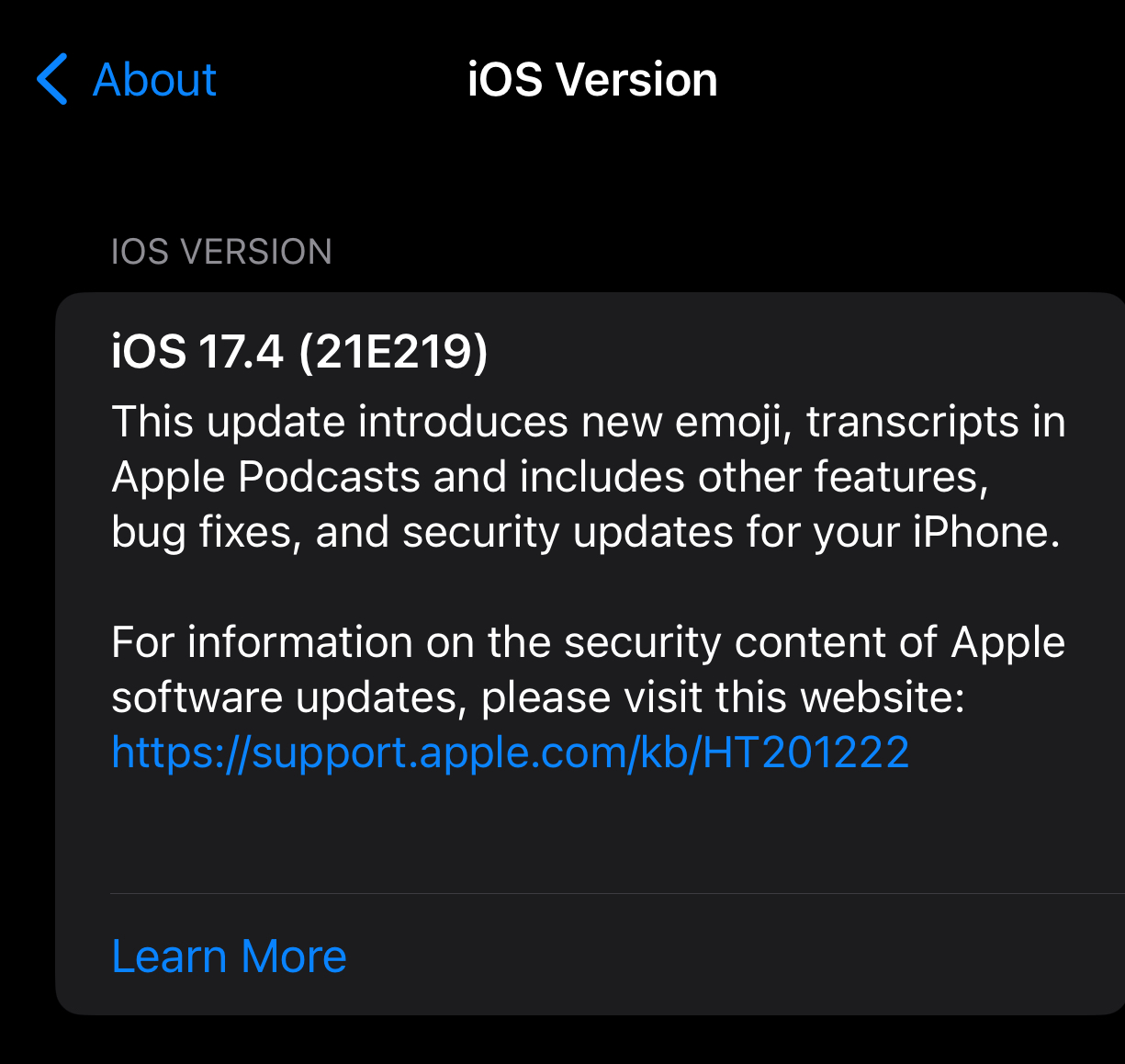 Apple iOS 17.4