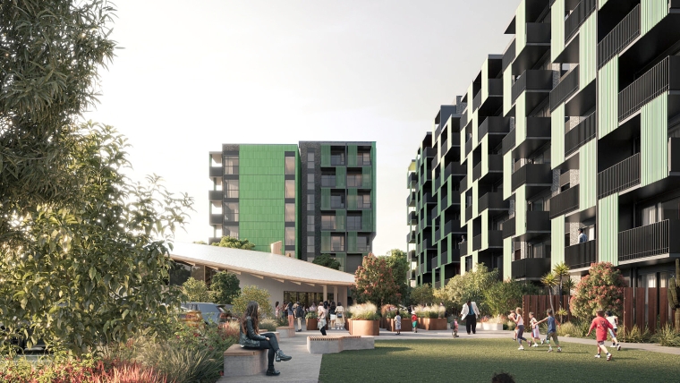 intensive housing near train station