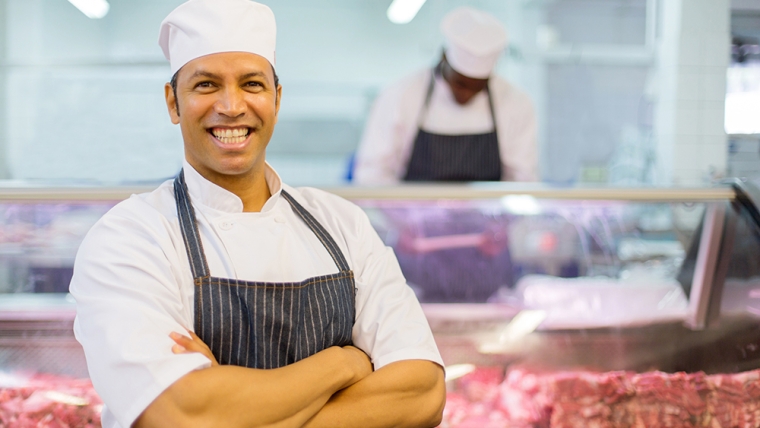 confident butcher