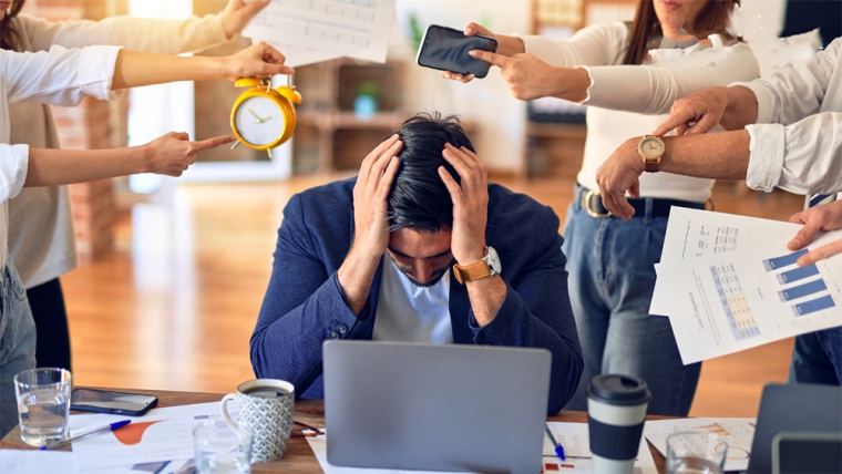 stressed business owner