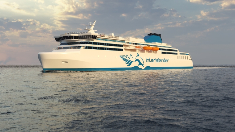The new Cook Strait ferry model - Supplied: Ferry Holdings Limited