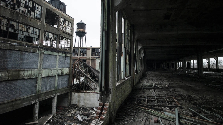 Abandoned US factory