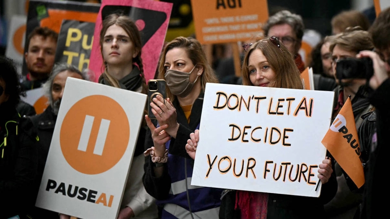 AI protest