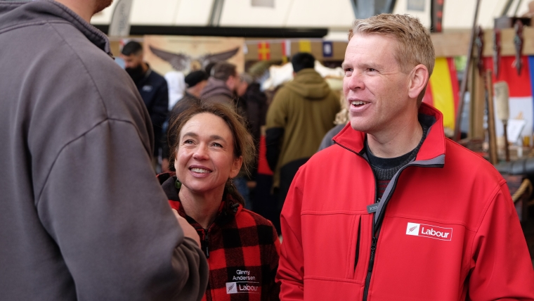 Chris Hipkins and Ginny Andersen