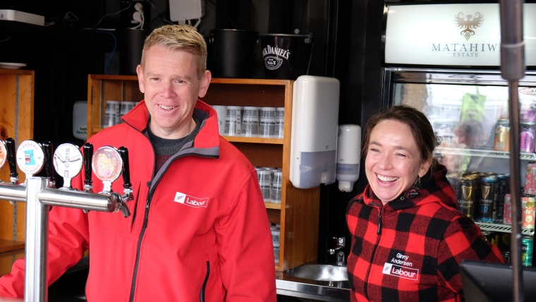 Chris Hipkins and Ginny Andersen