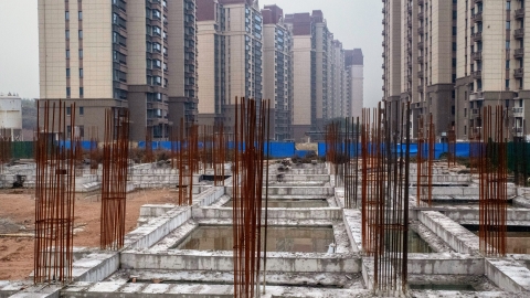 Stalled Evergrande development project