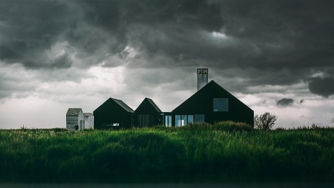 House in storm
