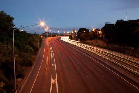 Motorway by night