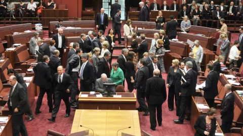 Australian parliament floor