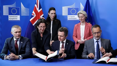 NZ EU trade deal signing