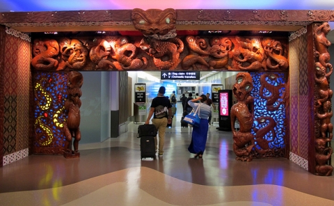 Auckland airport arrival gateway