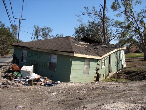 Broken house