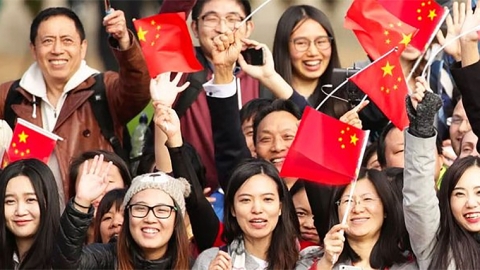 Chinese flag wavers