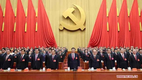 Xi at CCP Congress meeting