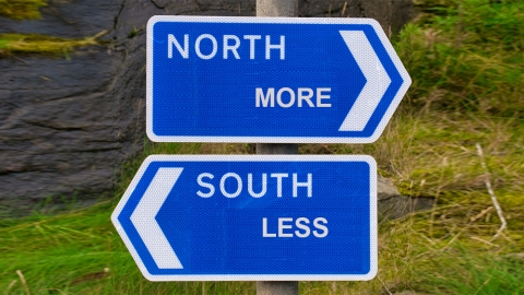 North, South signs