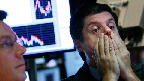 Worried stock trader