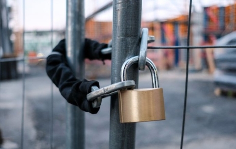 padlocked gate