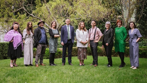 Green MPs in a garden