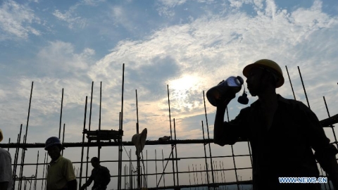 High heat on Chinese construction site