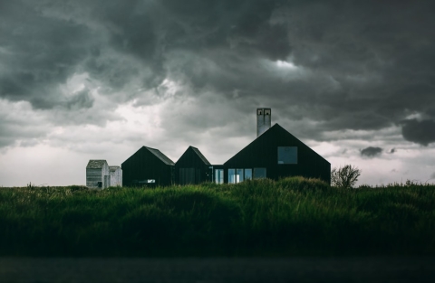 House in storm