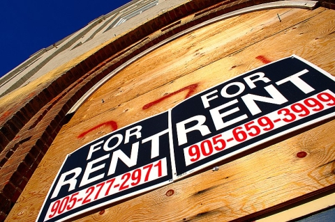 For rent sign