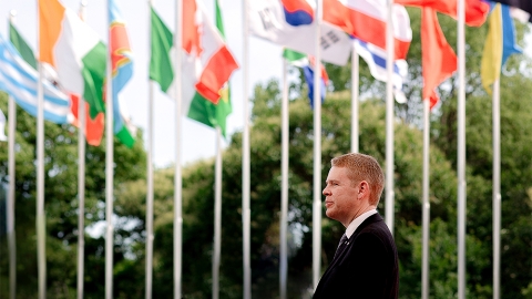 Prime Minister Chris Hipkins in Shanghai, June 2023