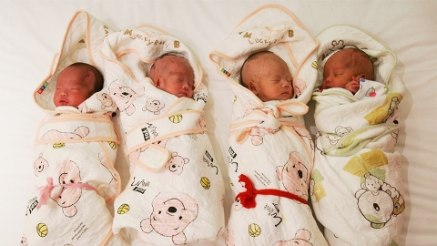 Babies in Chinese hospital nursery