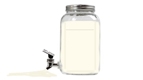 milk jar with tap
