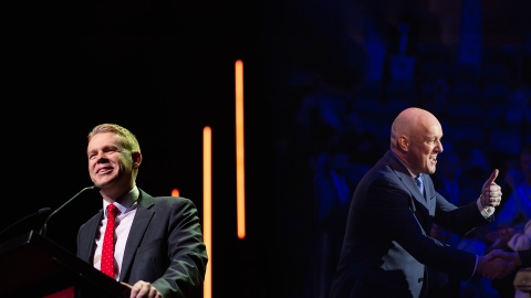 Chris Hipkins and Christopher Luxon launch their election campaigns in Auckland