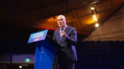 National Party leader Christopher Luxon launches the party's 2023 election campaign
