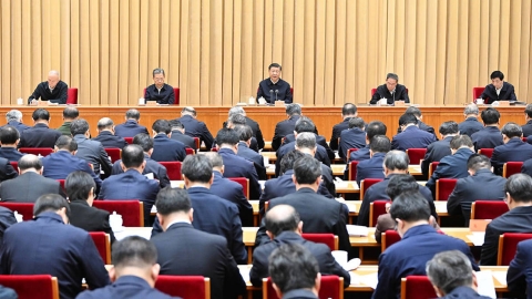 Only men note-takers at key conference with Xi