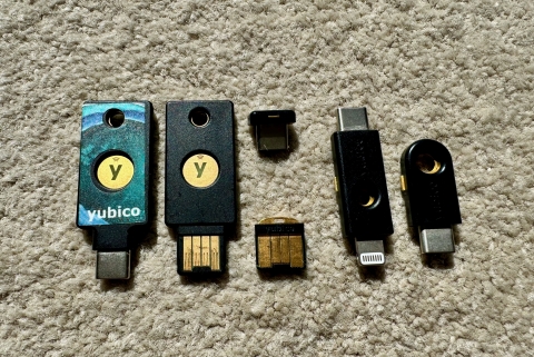 Different type of hardware YubiKeys